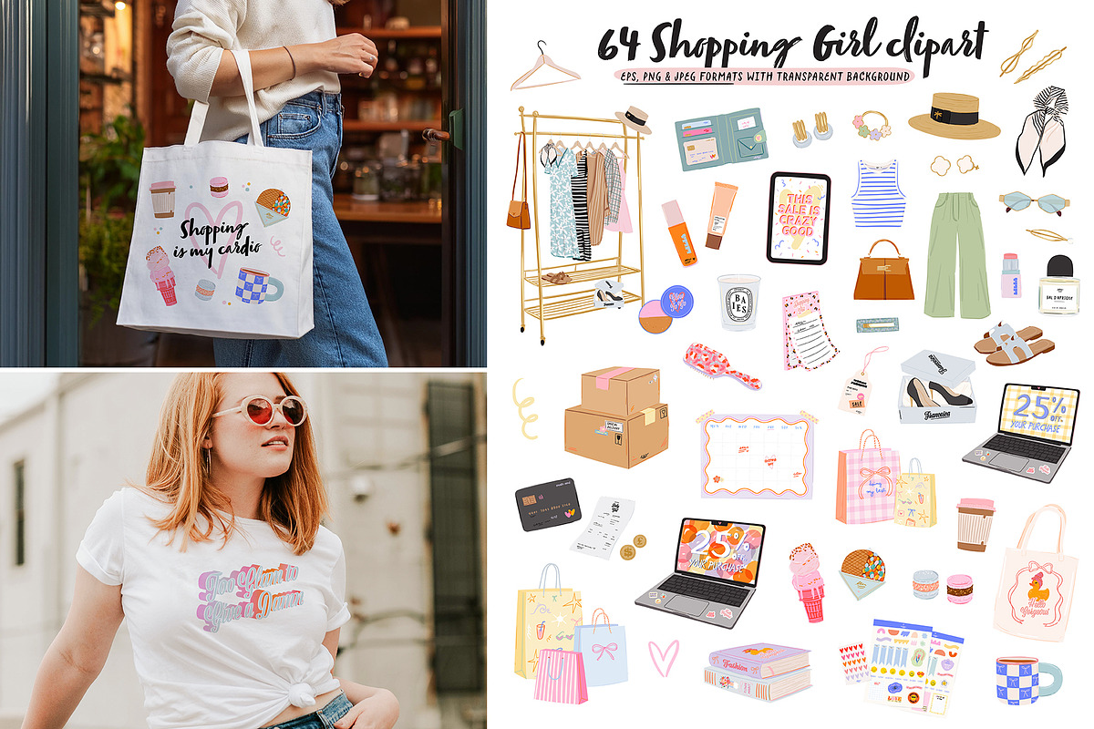 Cute Girly Clipart Bundle, an Object Graphic by Ruslana Lubenets (Photo 30 of 51)