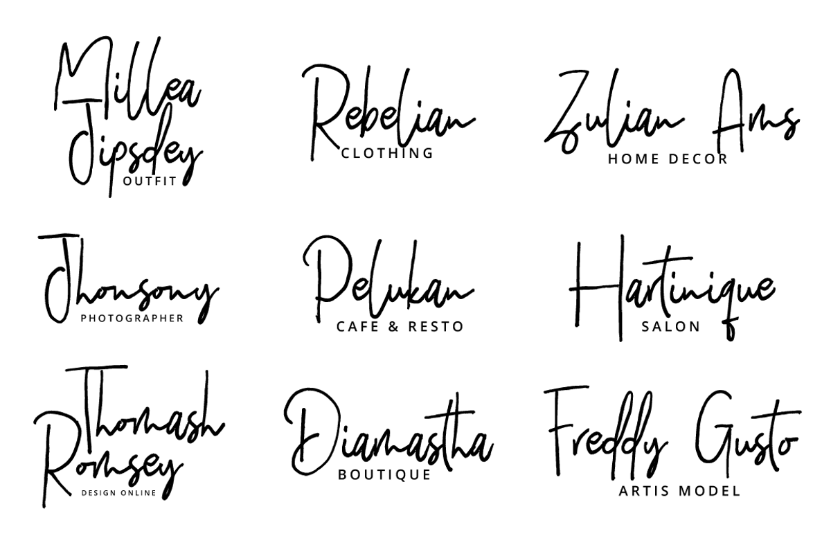 Hilmounte - Authentic Signature, a Script Font by tebaltipislab (Photo 5 of 12)