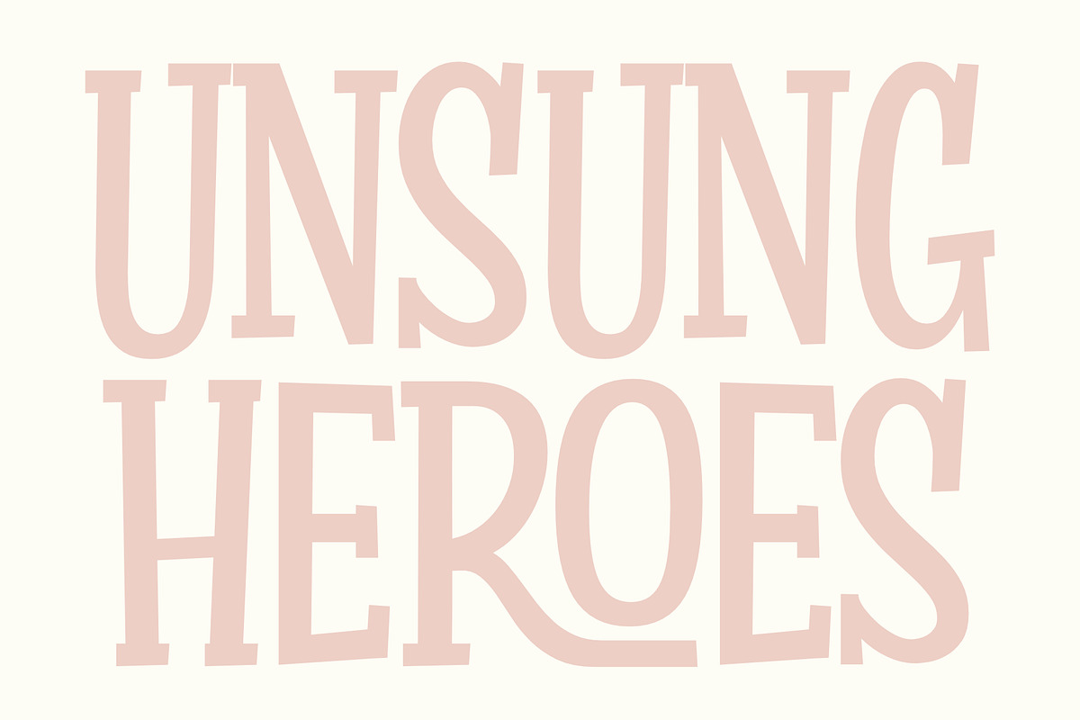 Factory Heroes - a Playful Font, a Slab Serif Font by Ali Hamidi (Photo 8 of 9)