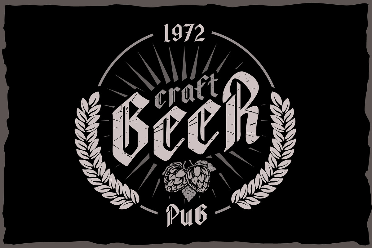 Blackbeer - strong gothic typeface, a Blackletter Font by Fractal fonts & graphics (Photo 5 of 7)