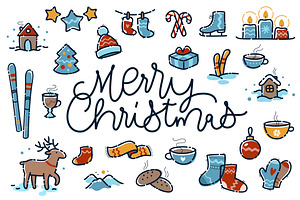 Merry Christmas small clipart