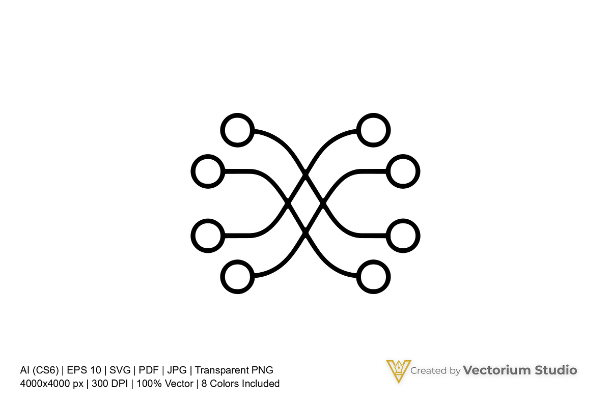 Network Nodes Logo, a Branding & Logo Template by Vectorium Studio (Photo 2 of 16)