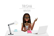Writer / Blogger Portrait Creator, a Person Illustration by Lauren Lesley Studio (Thumbnail 30 of 33)