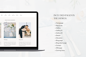 Light & Airy Showit Website Template