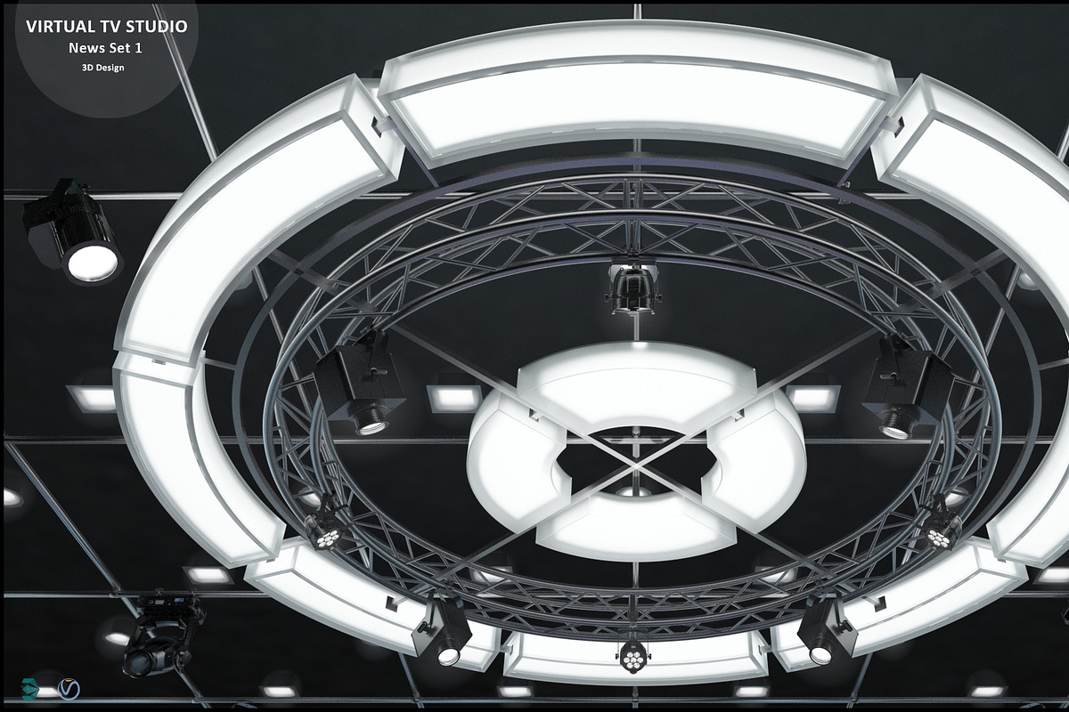 TV Studio Collection Vol 6 - 2 PCS, an Architecture 3D Model by akerStudio (Photo 57 of 98)