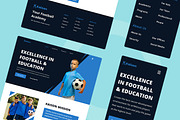 Soccer Academy Web Design, a Wireframe Template by INSPR STD (Thumbnail 3 of 6)