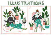 HOMEPLANTS | clip arts collection, a Decorative Illustration by Nastya Tkachova (Thumbnail 9 of 11)