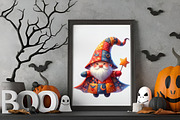 Patchwork Halloween Gnome Clipart, an Illustration by RobertsArt (Thumbnail 3 of 7)