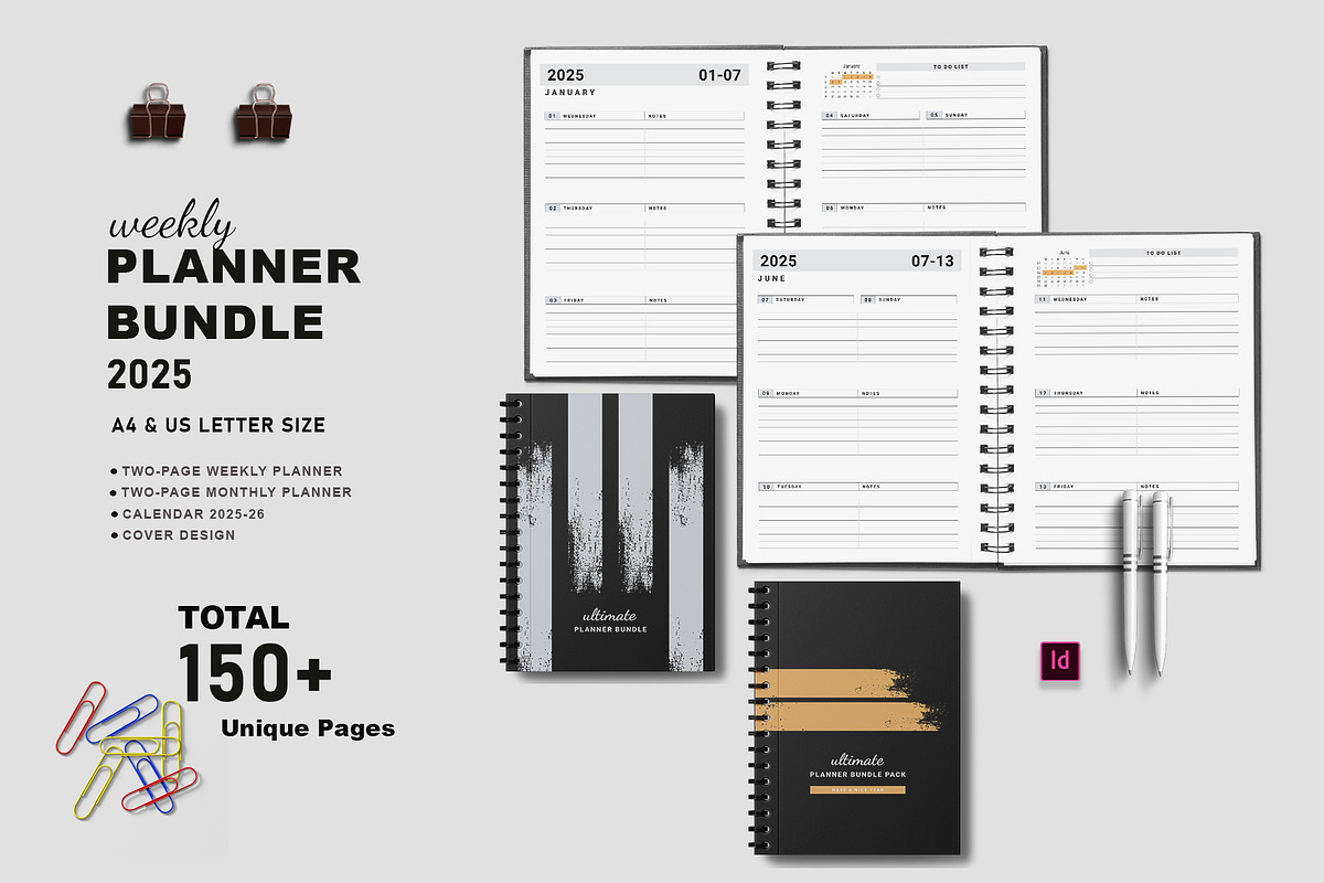 Yearly Digital Planner 2025, a Stationery Template by Design Zone (Photo 1 of 6)
