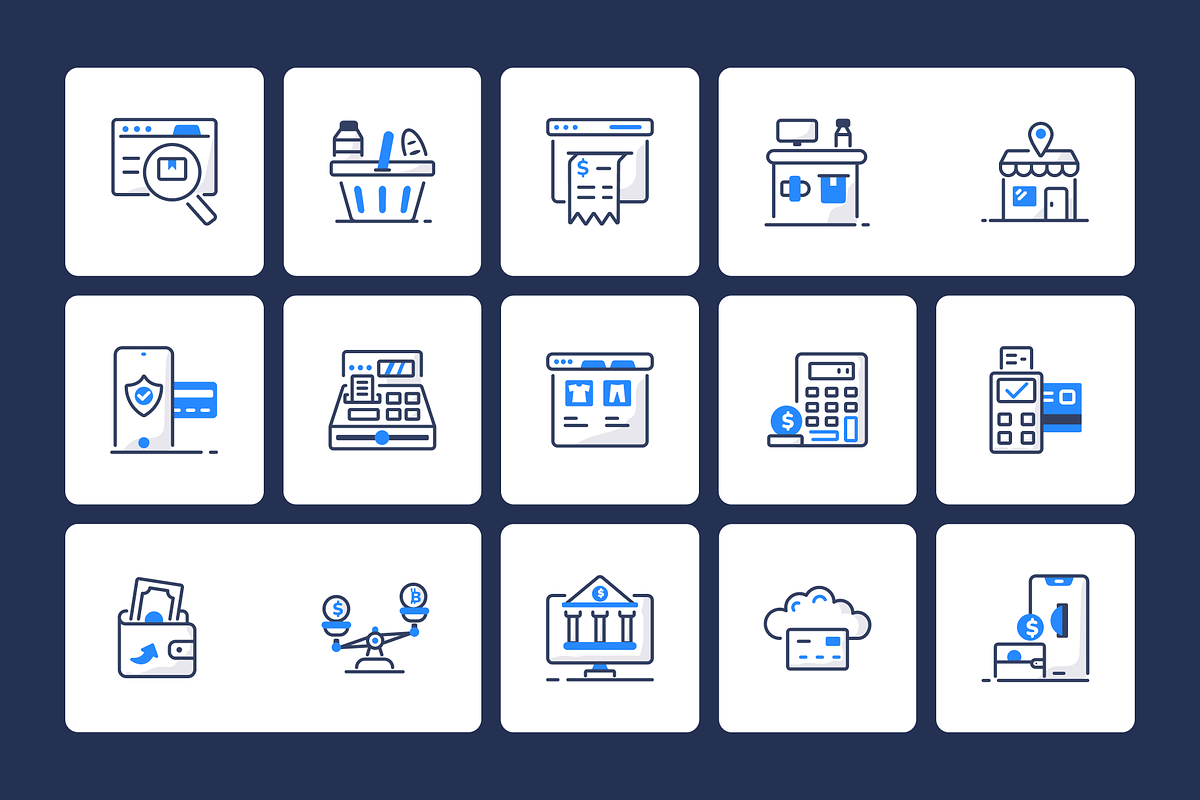 120 Digital Business Line Icons, an Outline Icon by Vectors Market (Photo 8 of 10)