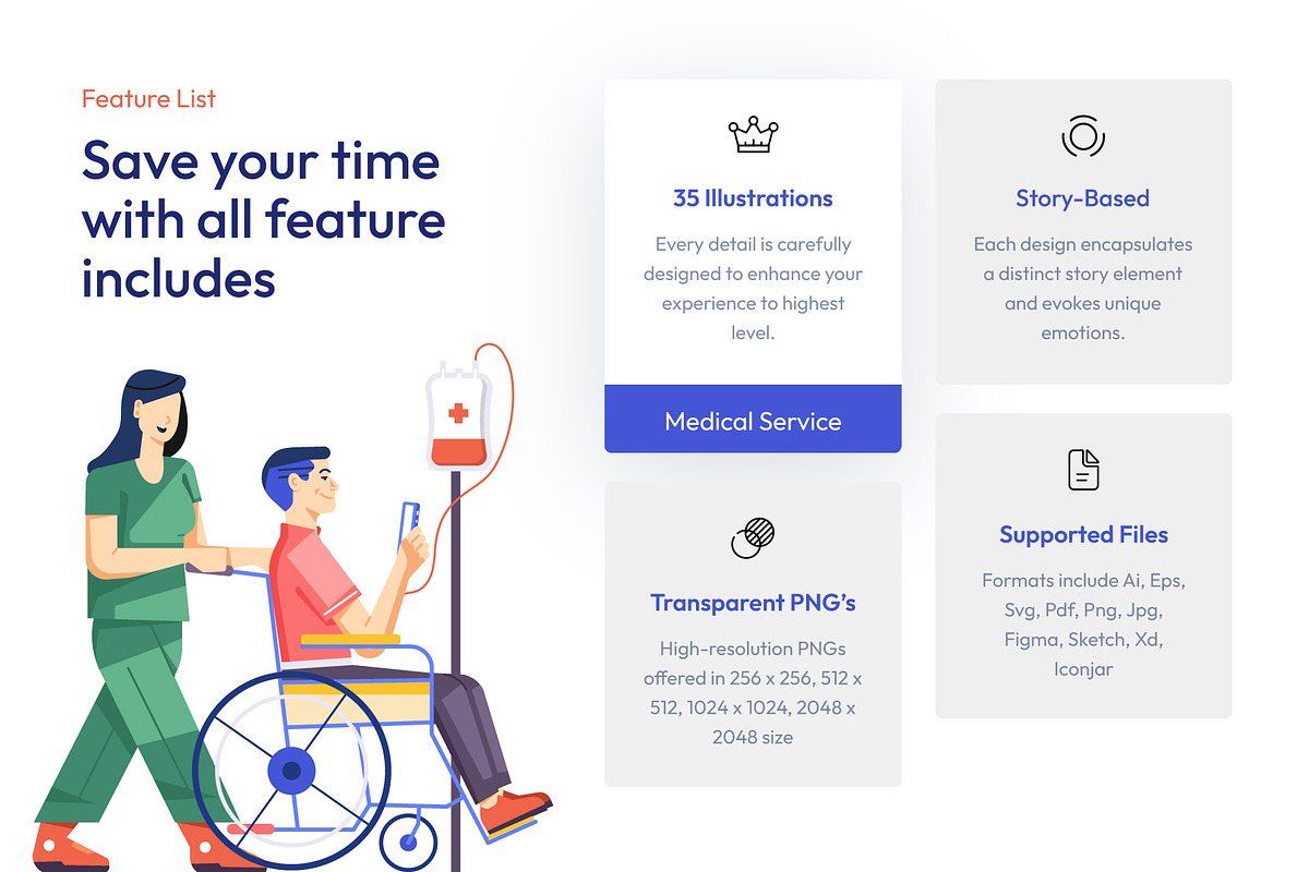 Medical Service Illustration Set, a Healthcare Illustration by Vectors Market (Photo 2 of 7)