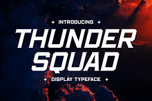 Thunder Squad DIsplay Typeface Font