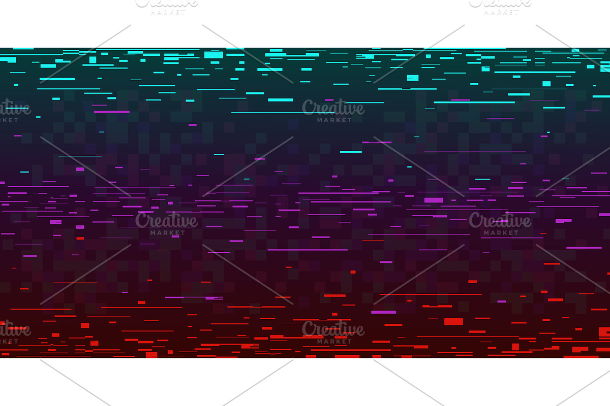 Digital glitch background. Screen, a Technology Illustration by YummyBuum