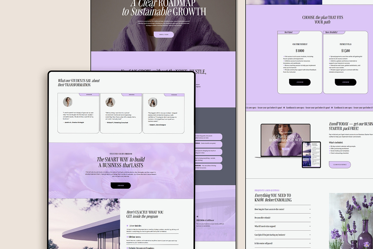 Sales Page Website Template, a Squarespace Template by 3.14&Co (Photo 9 of 11)