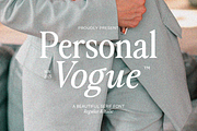 Personal Vogue, a Font by DzikrulAulia (Thumbnail 2 of 12)