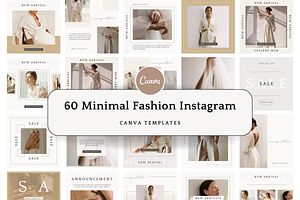 Minimalist Instagram Canva Templates