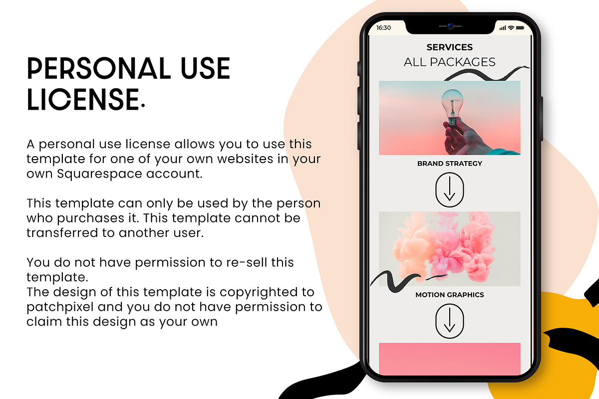 Squarespace template art portfolio, a Squarespace Template by PATCHPO (Photo 7 of 9)