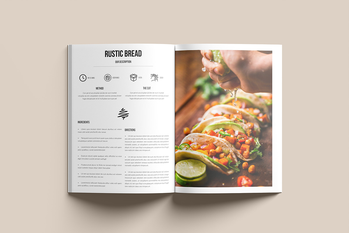 kitchen || Cookbook Template, a Brochure Template by GoldenGrid Studio (Photo 8 of 9)