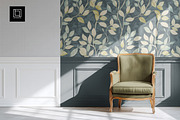 Vintage Wallpaper Paneling Mockup, a Household Mockup by 1001 mockups (Thumbnail 1 of 8)