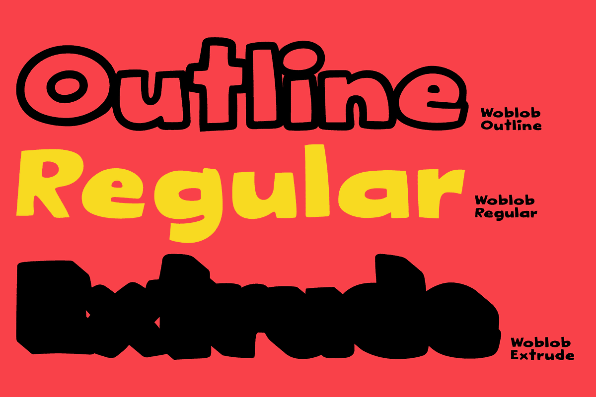 Woblob - Bold Hand Drawn Fonts, a Handwritten Font by Konstantine Studio (Photo 6 of 9)