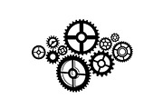 Gear & Cogwheel Silhouette Vector Bu, an Illustration by jahid234 (Thumbnail 34 of 51)