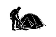 Camping Adventure Silhouette Icons, an Object Graphic by yasushie (Thumbnail 8 of 9)