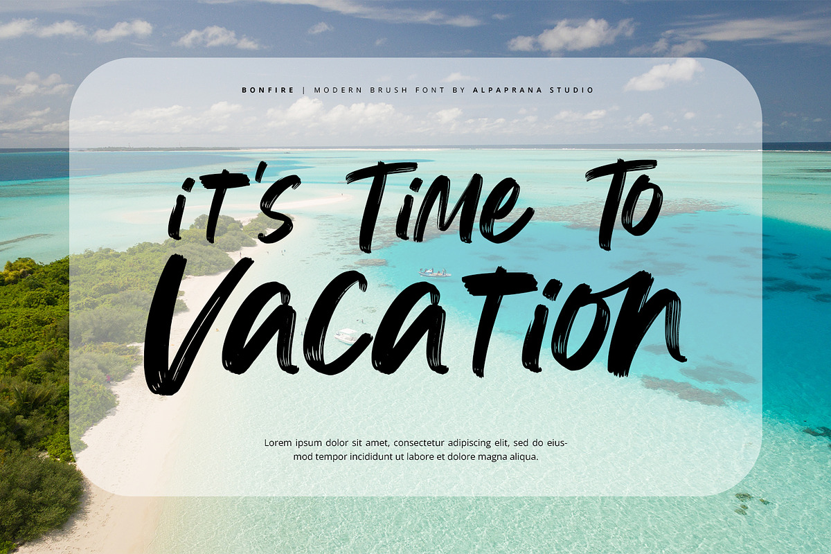 Bonfire - Modern Brush Font, a Handwritten Font by Alpaprana (Photo 5 of 13)
