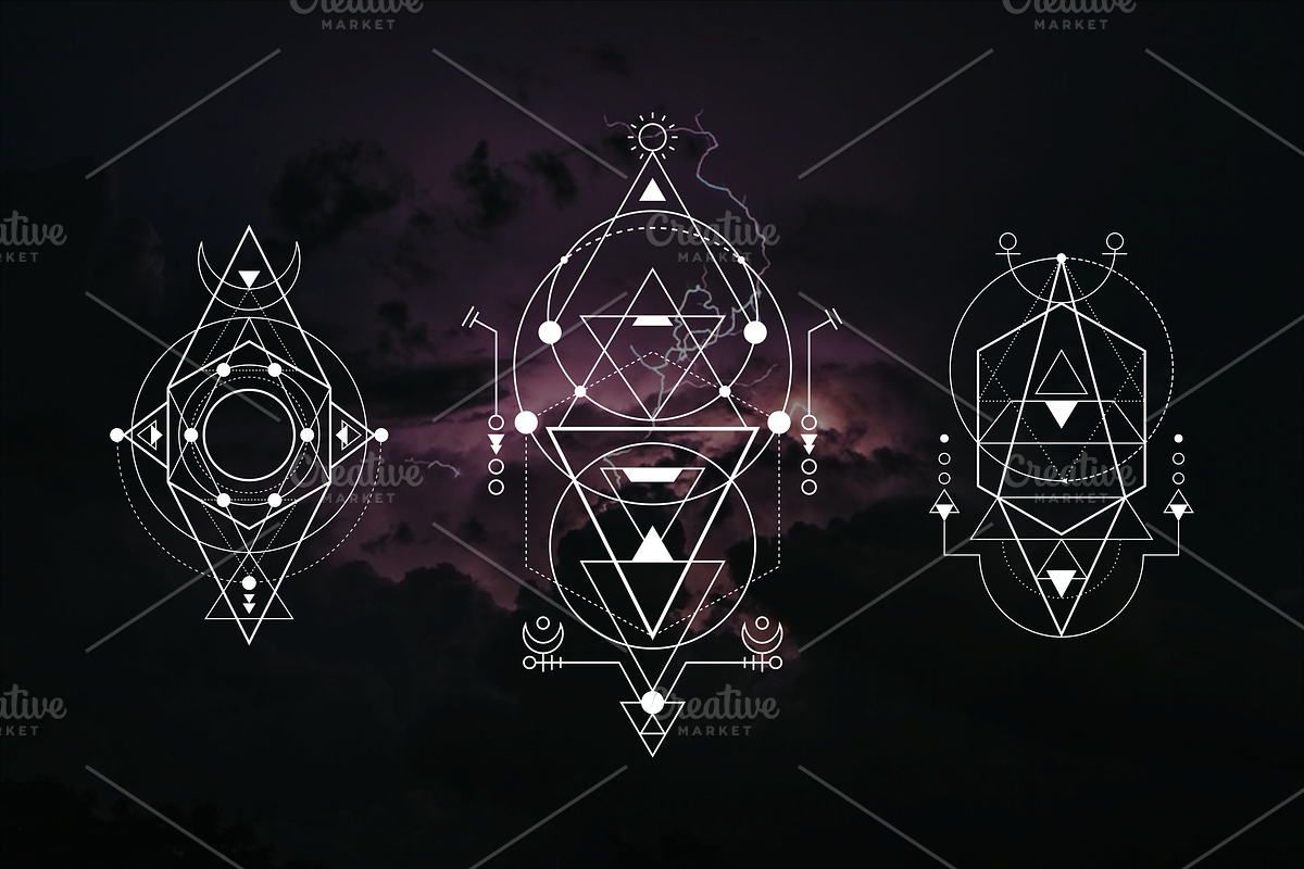 Sacred Geometry : Totem Style Bundle, an Illustration by azhartz (Photo 4 of 5)