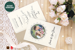 Modern Wedding Invitation Card