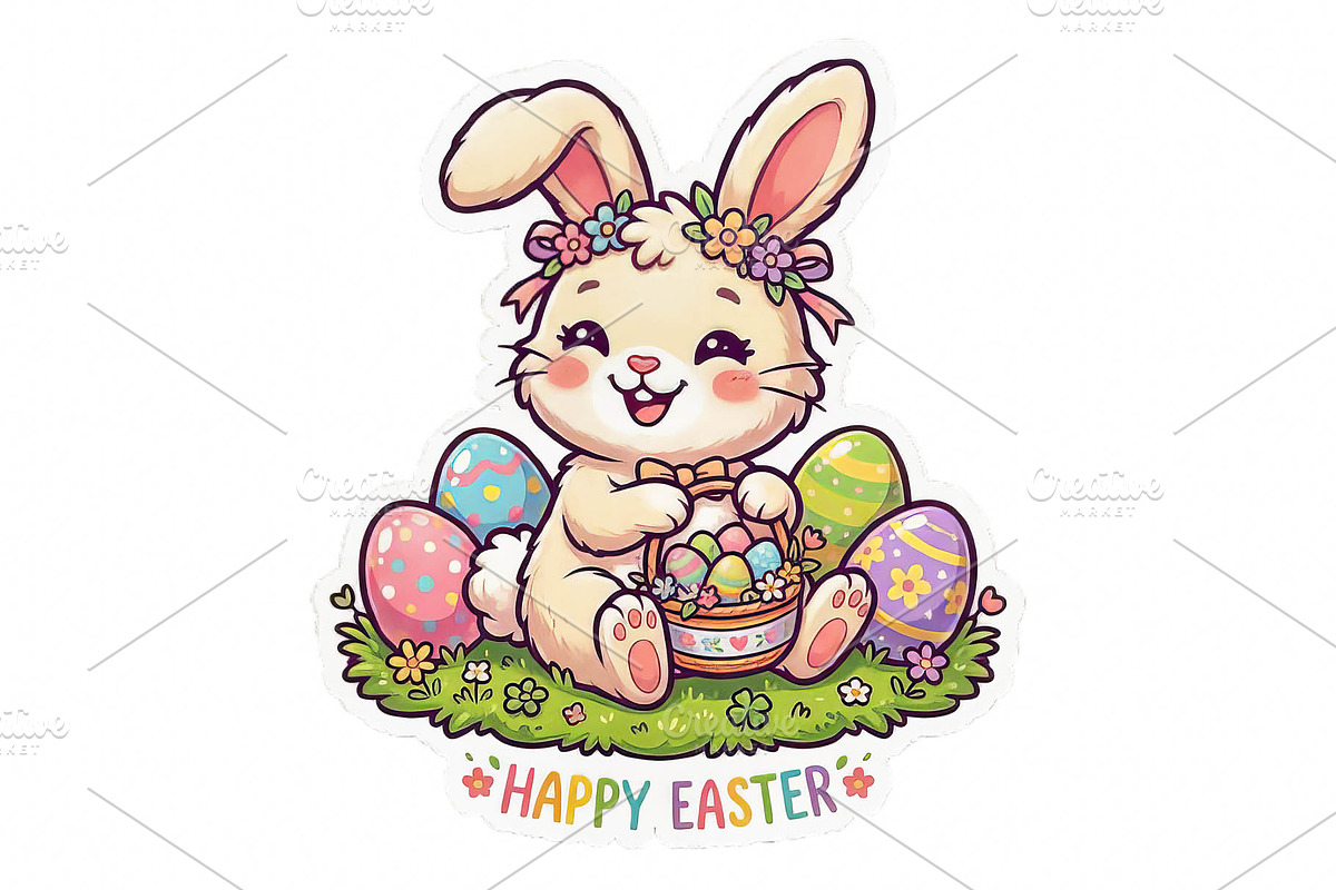 Easter Bunny PNG for Sublimation, an Illustration by VetalStock (Photo 3 of 4)