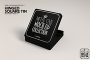 Hinged Square Tin Mockup, a Product Mockup by INCDesign (Thumbnail 4 of 5)