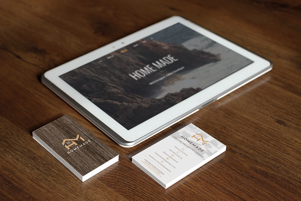 Vertical Rustic Wood Business Card, a Business Card Template by Nikolozgraphic (Photo 4 of 6)
