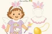 Angel Baby Character – Pastel Costum, a Graphic by Bear and Bean Studio (Thumbnail 4 of 5)