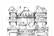 Cooking Kitchen Icons PNG Clipart, an Outline Icon by KaramfilaS (Thumbnail 6 of 7)