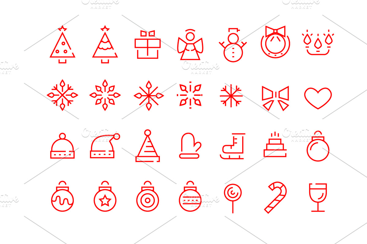 54 Christmas Icons preview 3