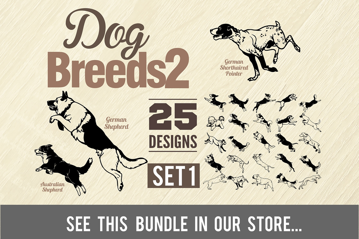 Dalmatian - Jumping Dog SVG Stencil, an Illustration by Digital-Clipart ...