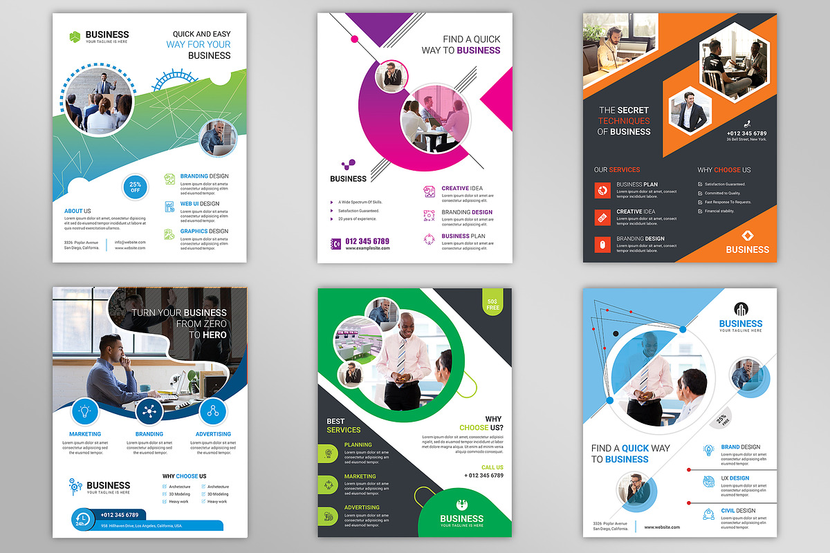 500+ Flyers Mega Bundle 99% OFF, a Flyer Template by Imagine Design Studio (Photo 10 of 98)