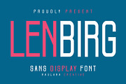 Lenbirg Sans Display Font, a Sans Serif Font by Maulana Creative (Thumbnail 1 of 7)