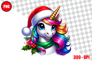 Christmas Unicorn Clipart Bundle, an Animal Illustration by taramija (Thumbnail 18 of 26)