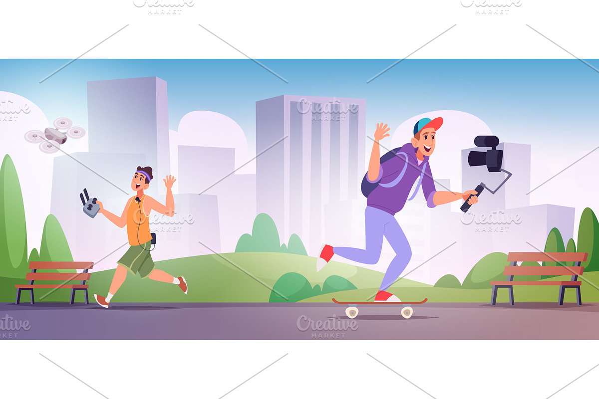 Filmmakers. Video attraction, a Person Illustration by Onyx