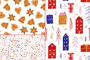 Vivid Christmas Cliparts & Patterns, a Seasonal Illustration by OkPen (Thumbnail 4 of 13)