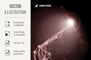 Light from a distant dull red star, a Background Graphic by DvargShop