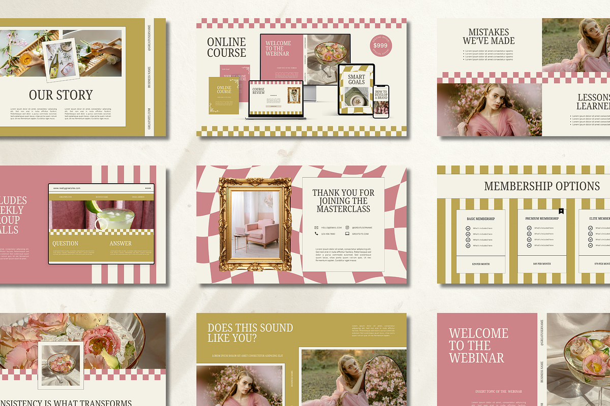 Canva Slide Deck Masterclass Webinar, a Presentation Template by Branding Babe Co. (Photo 1 of 10)