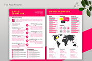 Graphic Resume Word & Google Docs 48, a Resume Template by MrCam Template Resume|CV (Thumbnail 3 of 7)