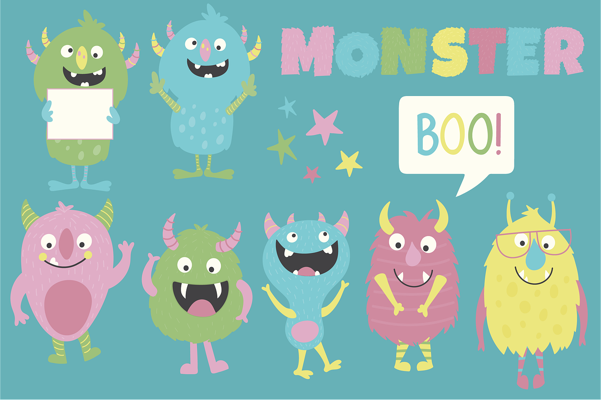 Monsters, an Animal Illustration by Poppymoondesign (Photo 2 of 3)