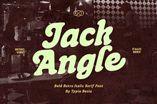 Jack Angle – Bold Retro Italic Font