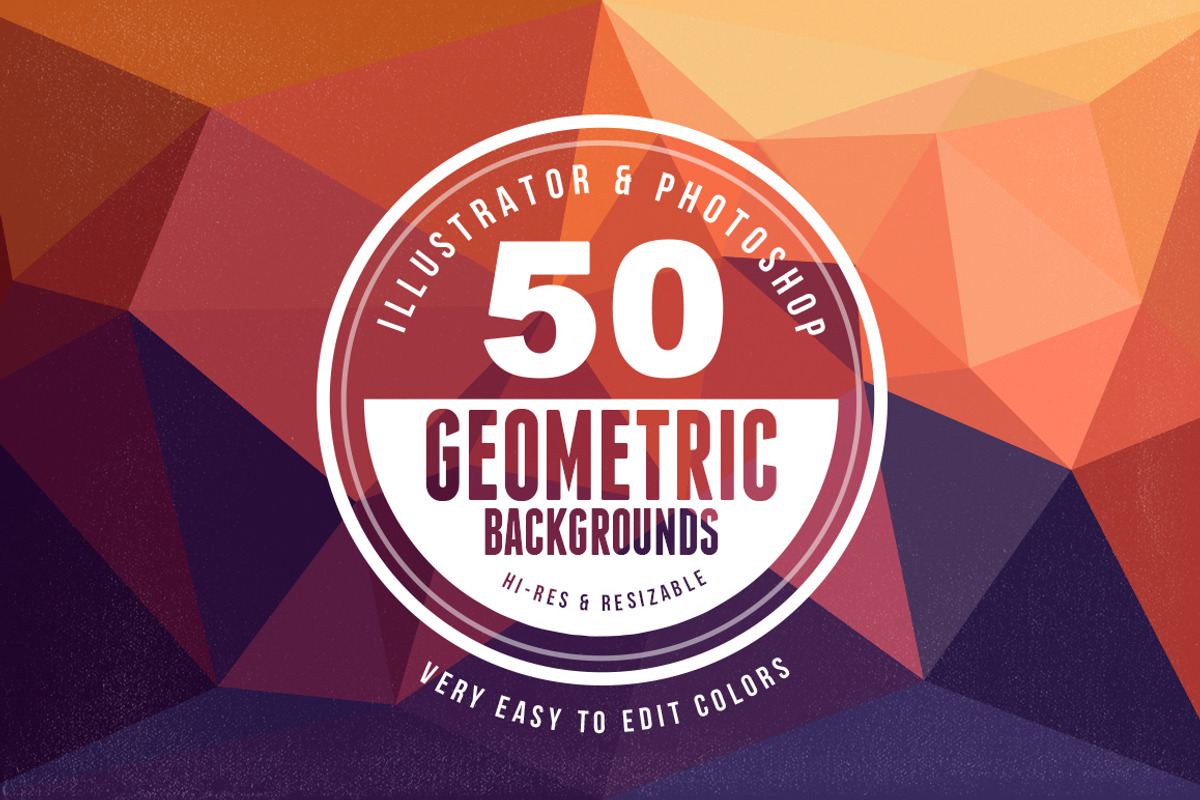 50 Geometric Backgrounds