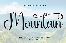 Mountain | Script Font