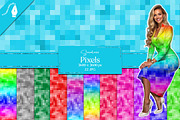 Pixelated Digital Paper, Pixels JPG, a Texture Graphic by Creative Matrix82 (Thumbnail 1 of 6)