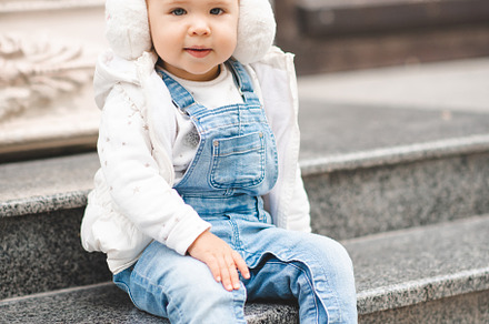 Cute baby girl wear casual cloth, a Person Photo by morrowlight